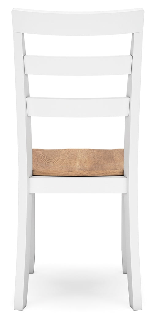 Gesthaven Dining Table and 2 Chairs in Natural/White - PKG019460