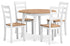 Gesthaven Dining Table and 4 Chairs in Natural/White - PKG019461