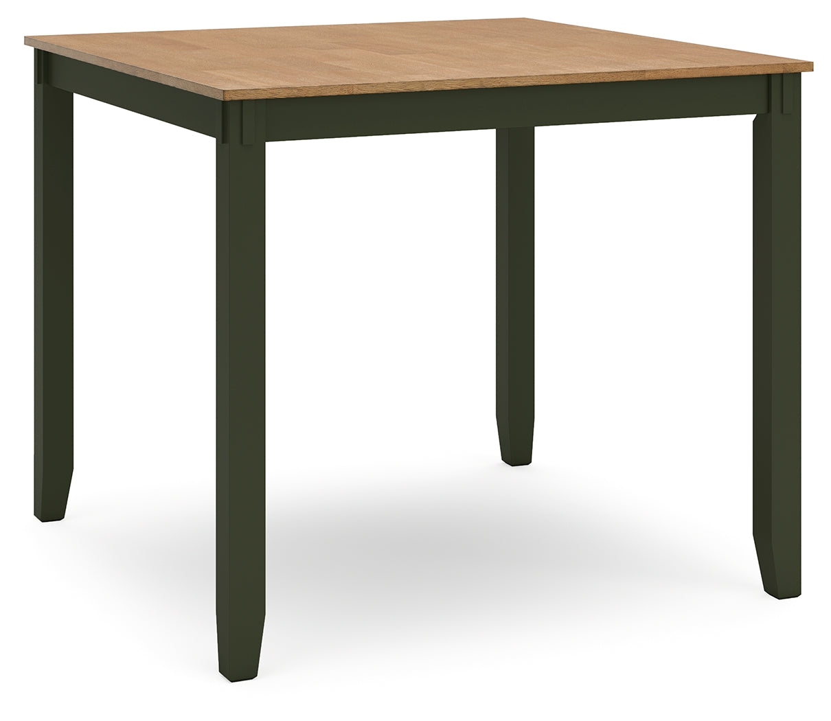 Gesthaven Natural/Green Counter Height Dining Table and 4 Barstools (Set of 5) - D401-223