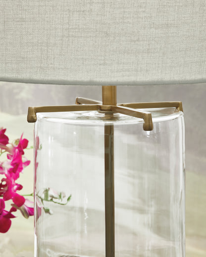 Gizeh Clear/Gold Finish Table Lamp - L430954