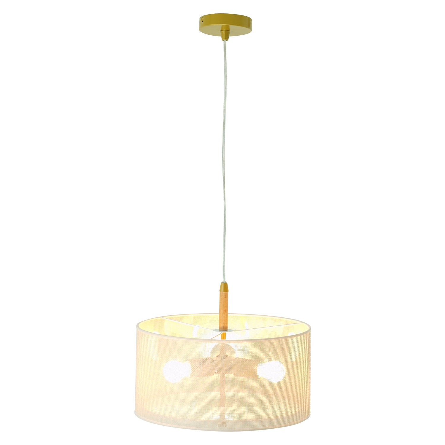 Glacier Pendant Lamp - Oak + Natural + Gold - PNL04102501
