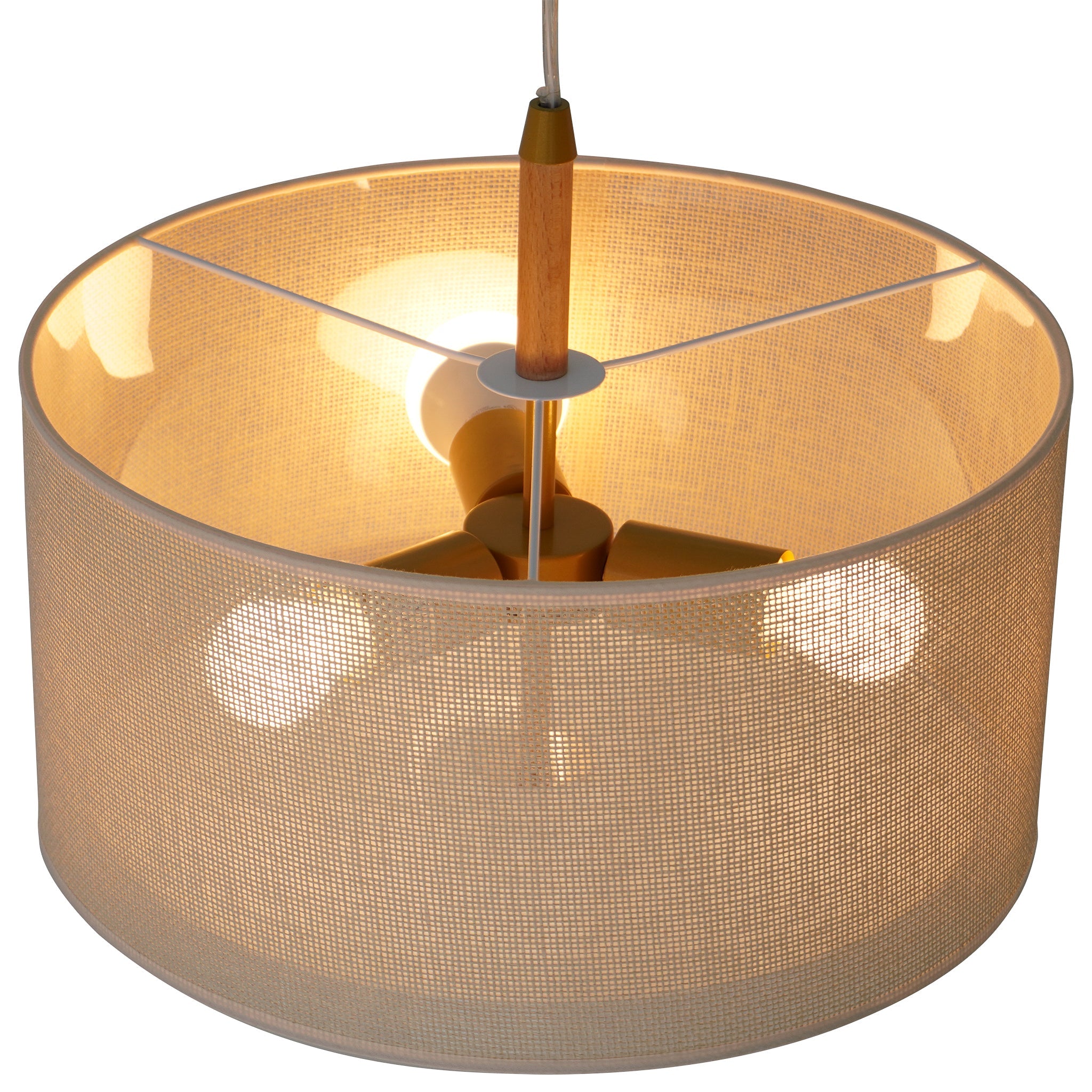 Glacier Pendant Lamp - Oak + Natural + Gold - PNL04102501