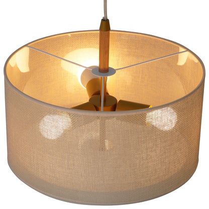 Glacier Pendant Lamp - Oak + Natural + Gold - PNL04102501