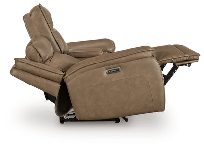 Glencroft Sahara Power Reclining Loveseat with Console - PCU1240018