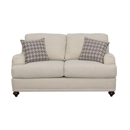 Glenn Light Gray Cushion Back Loveseat from Coaster - Luna Furniture
