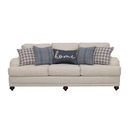 Glenn Light Gray Recessed Arms Sofa from Coaster - Luna Furniture