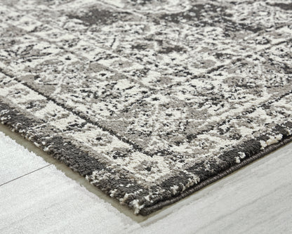 Glennisman Black/Gray/Ivory Large Rug - R407271