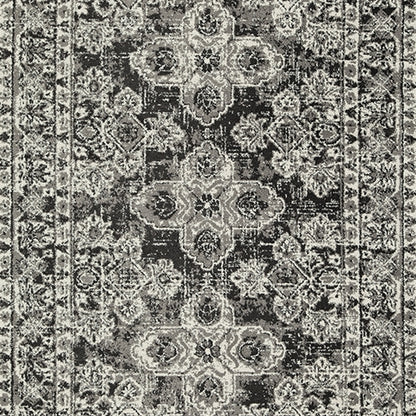 Glennisman Black/Gray/Ivory Large Rug - R407271