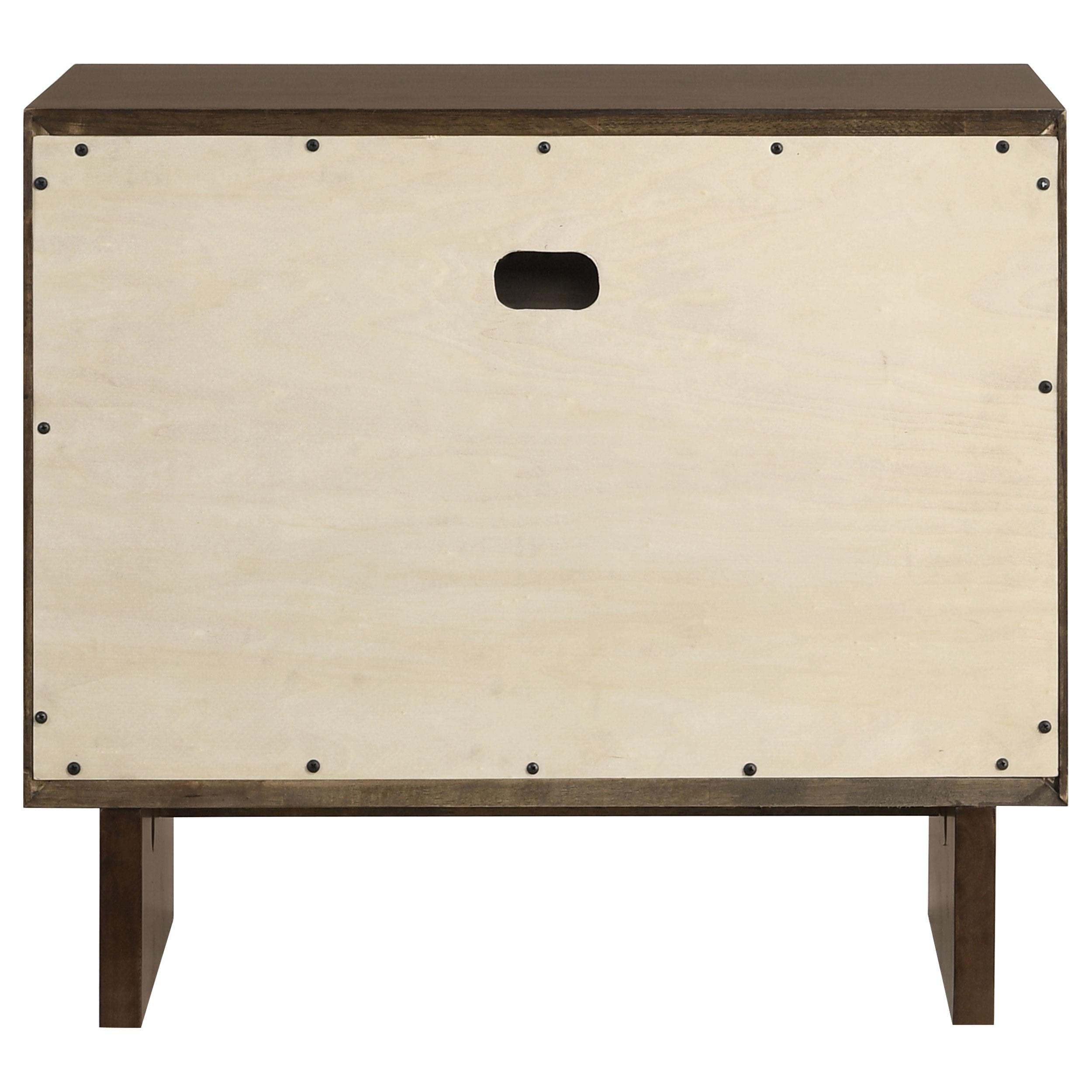 Glenwood 2-drawer Nightstand Bedside Table Warm Brown - 225012