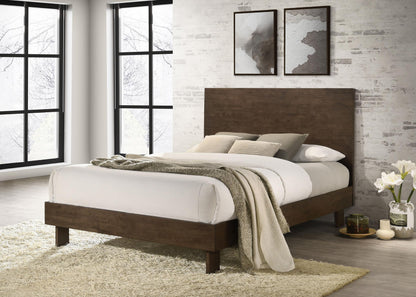 Glenwood 48-inch Eastern King Platform Panel Bed Warm Brown - 225011KE