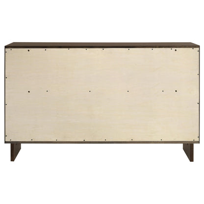 Glenwood 6-drawer Dresser Cabinet Warm Brown - 225013