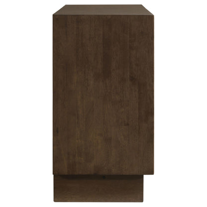 Glenwood 6-drawer Dresser Cabinet Warm Brown - 225013