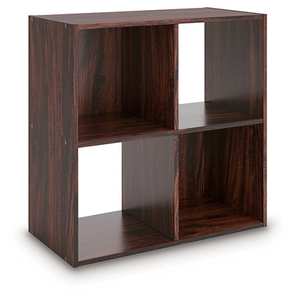 Glosmount Cherry/Light Brown Four Cube Organizer - EA1055-2X2