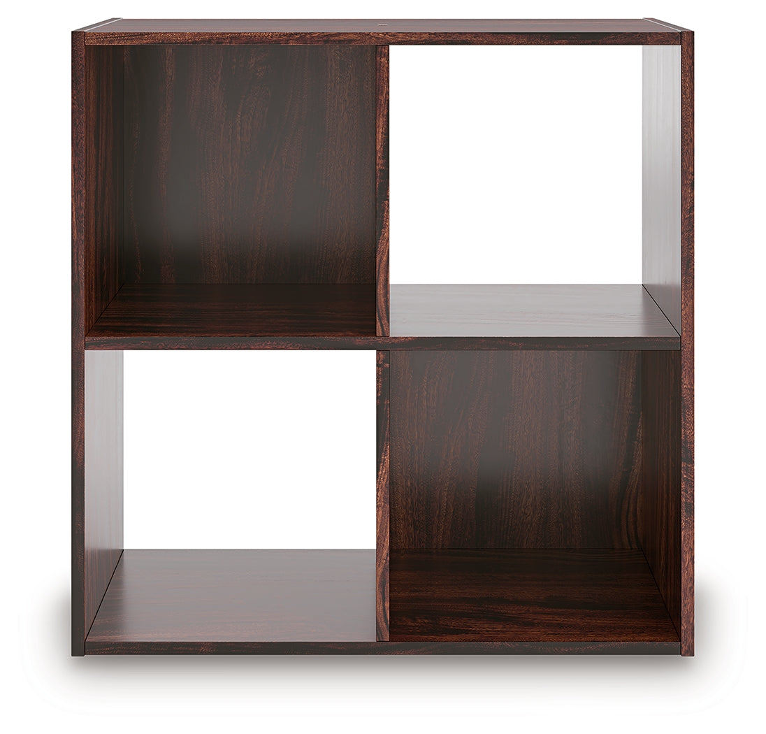 Glosmount Cherry/Light Brown Four Cube Organizer - EA1055-2X2
