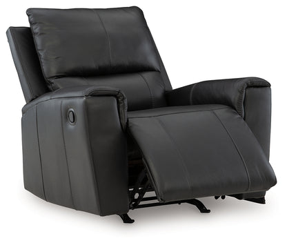Glossmore Black Recliner - PCU1170025