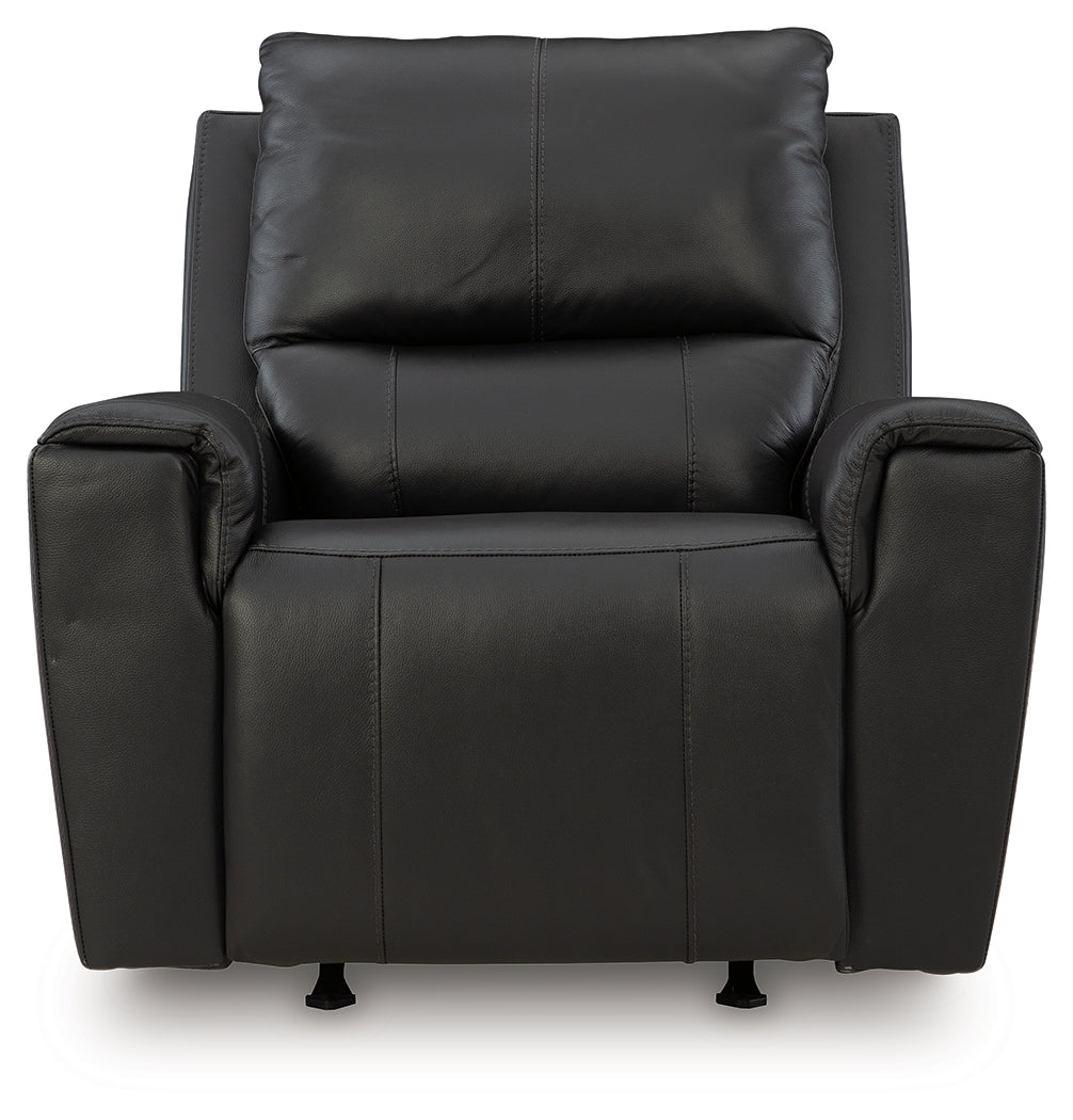 Glossmore Black Recliner - PCU1170025