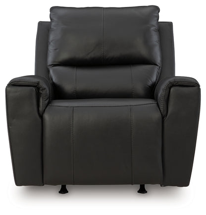 Glossmore Black Recliner - PCU1170025