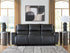 Glossmore Black Reclining Sofa - PCU1170088