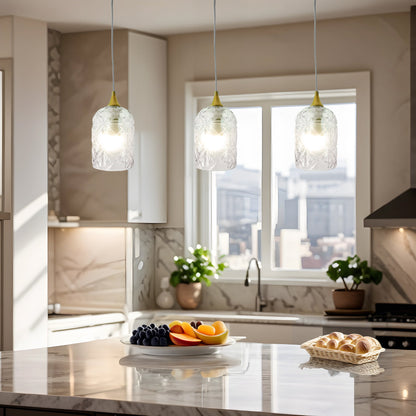 Glowline Pendant Lamp - Gold and Clear - PNL04102901