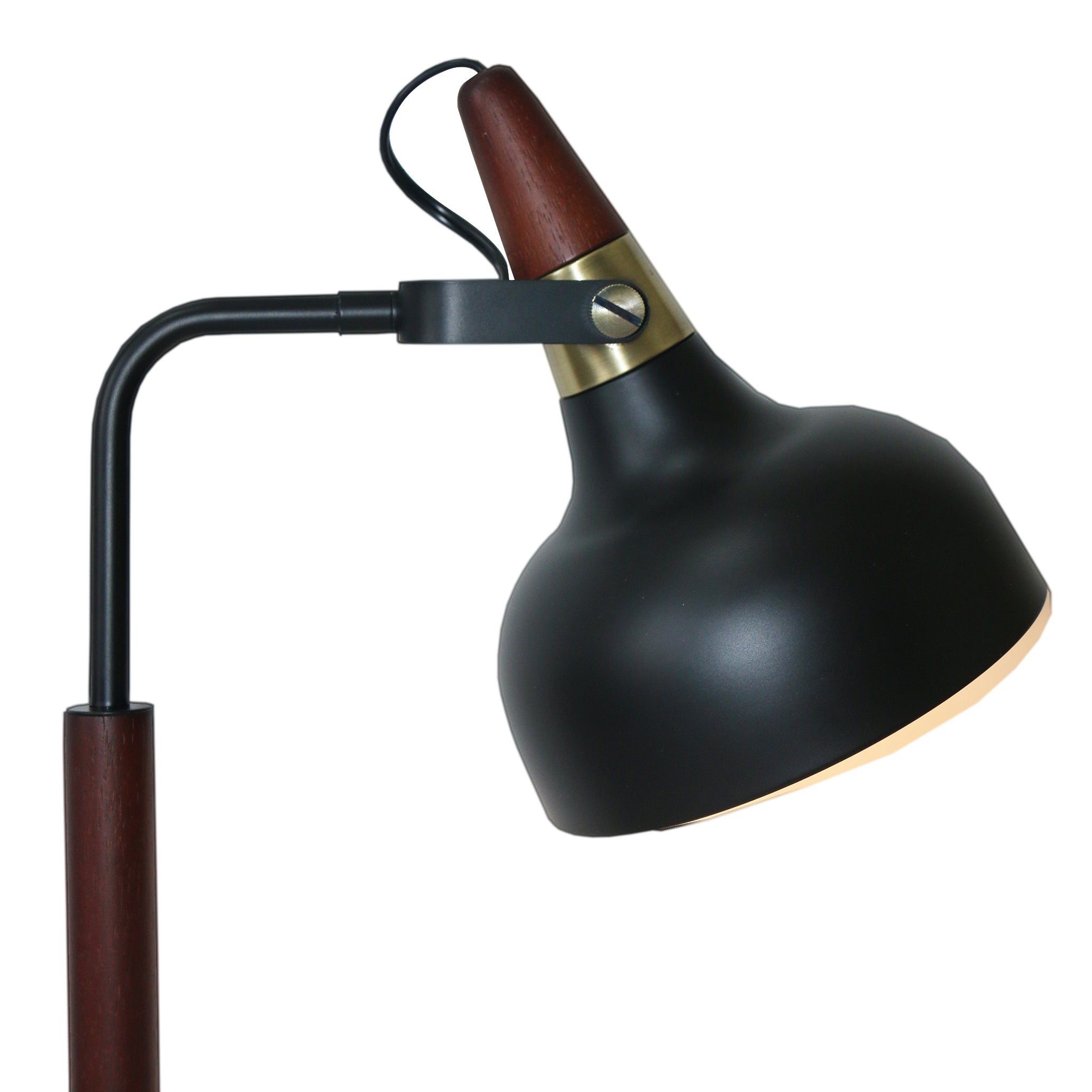 GlowLite Black Table Lamp with Cone Shade - TBL04202801