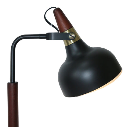 GlowLite Black Table Lamp with Cone Shade - TBL04202801