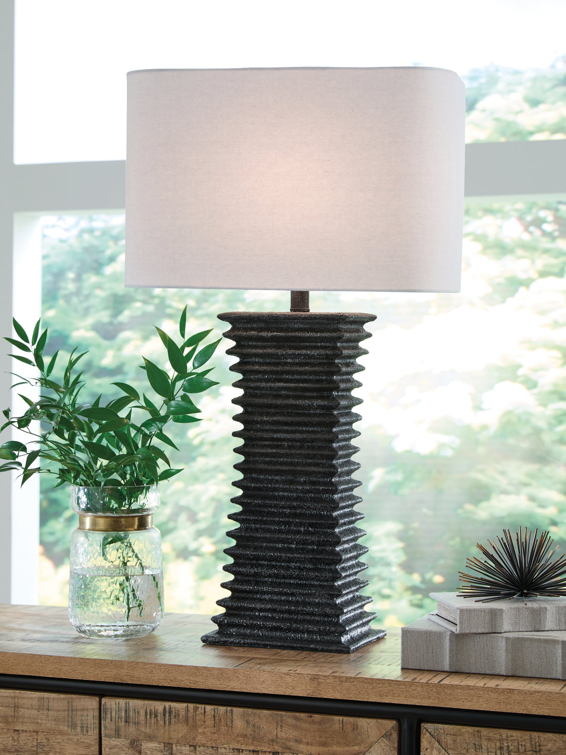 Golzar Black Table Lamp - L236094