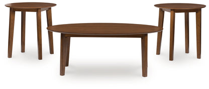 Gordonay Brown Table (Set of 3) - T155-13