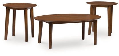 Gordonay Brown Table (Set of 3) - T155-13