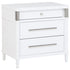 Gracemont 3-drawer Bedroom Nightstand Bedside Table White - 225072