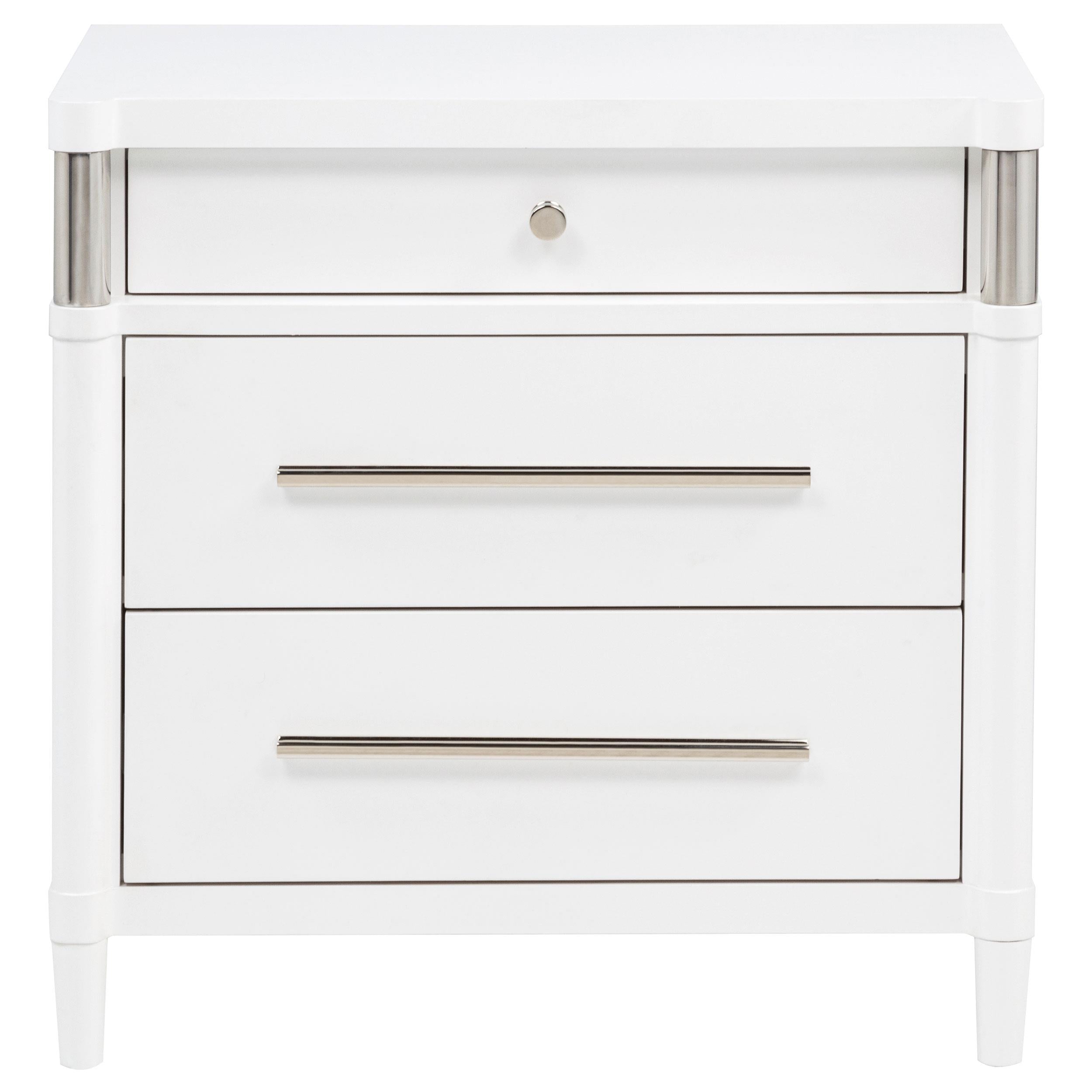 Gracemont 3-drawer Bedroom Nightstand Bedside Table White - 225072