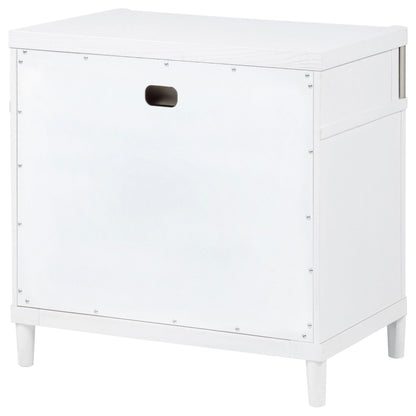 Gracemont 3-drawer Bedroom Nightstand Bedside Table White - 225072