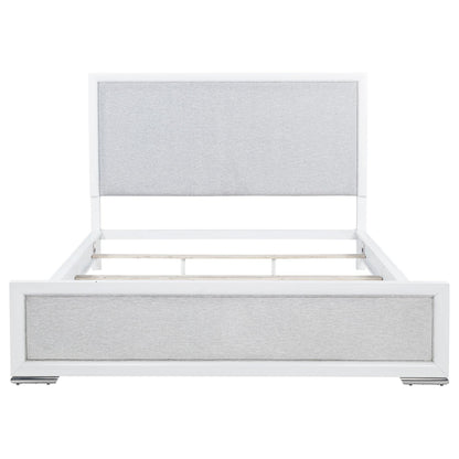 Gracemont 57-inch California King Panel Bed Grey and White - 225071KW