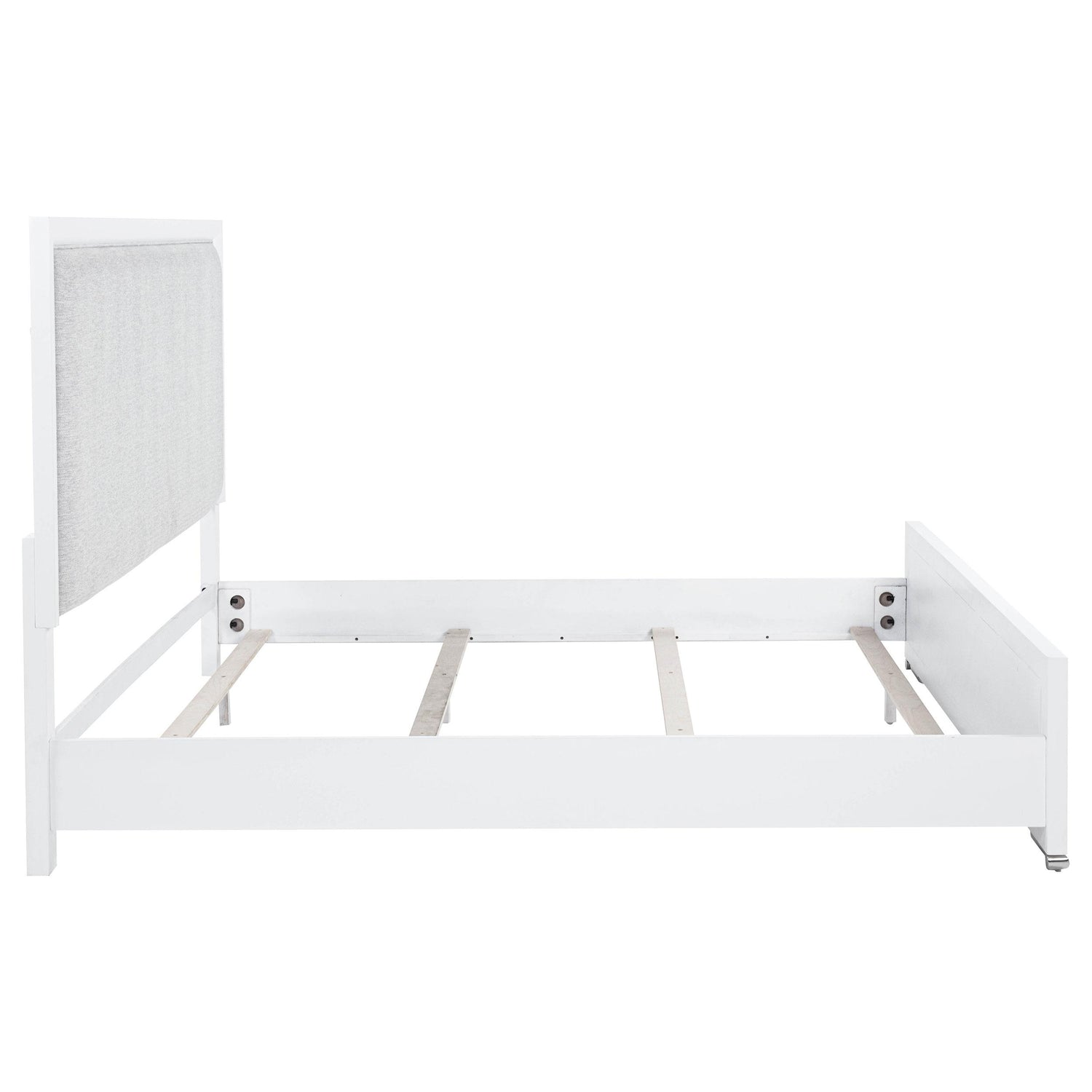 Gracemont 57-inch Eastern King Panel Bed Grey and White - 225071KE