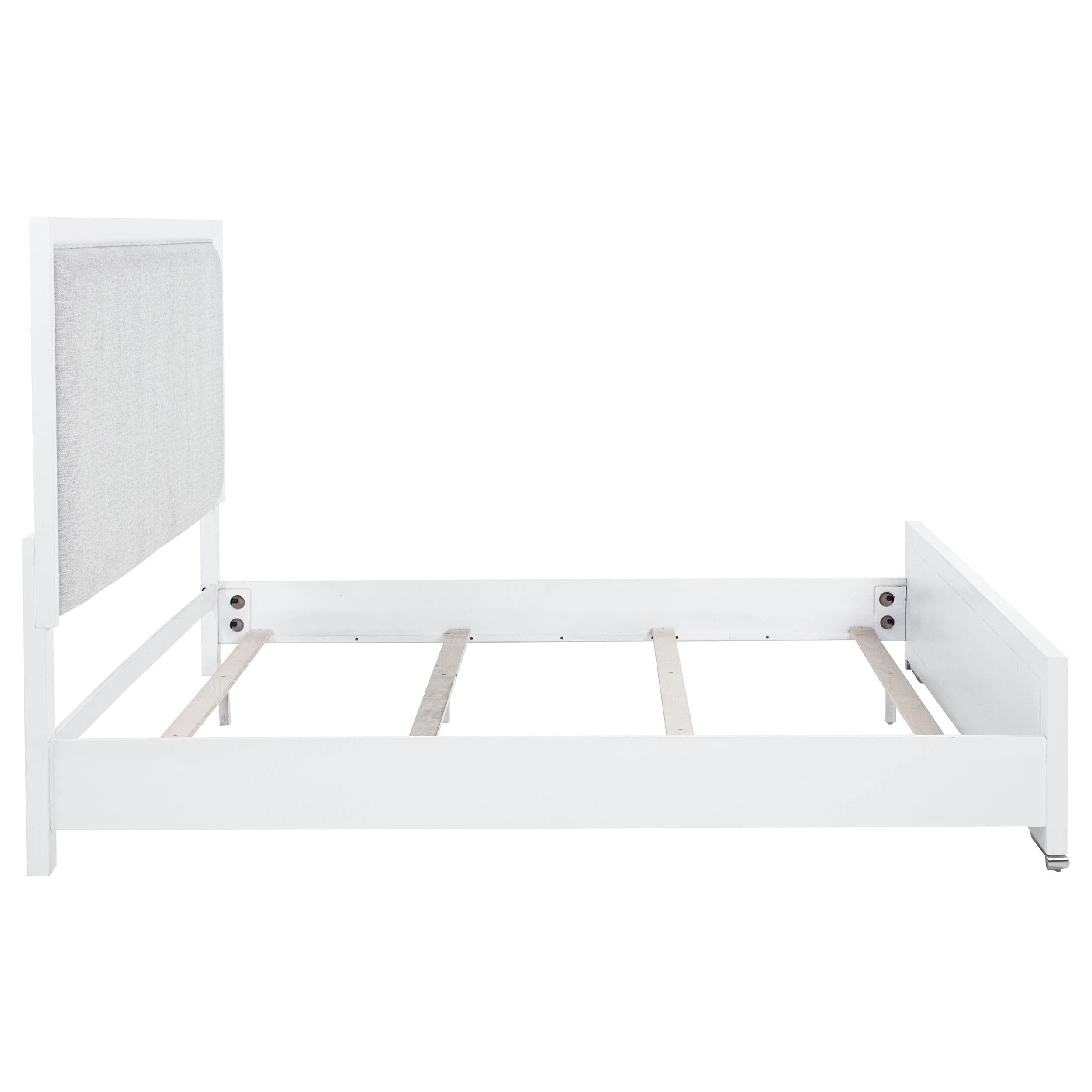 Gracemont 57-inch Eastern King Panel Bed Grey and White - 225071KE