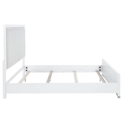 Gracemont 57-inch Eastern King Panel Bed Grey and White - 225071KE