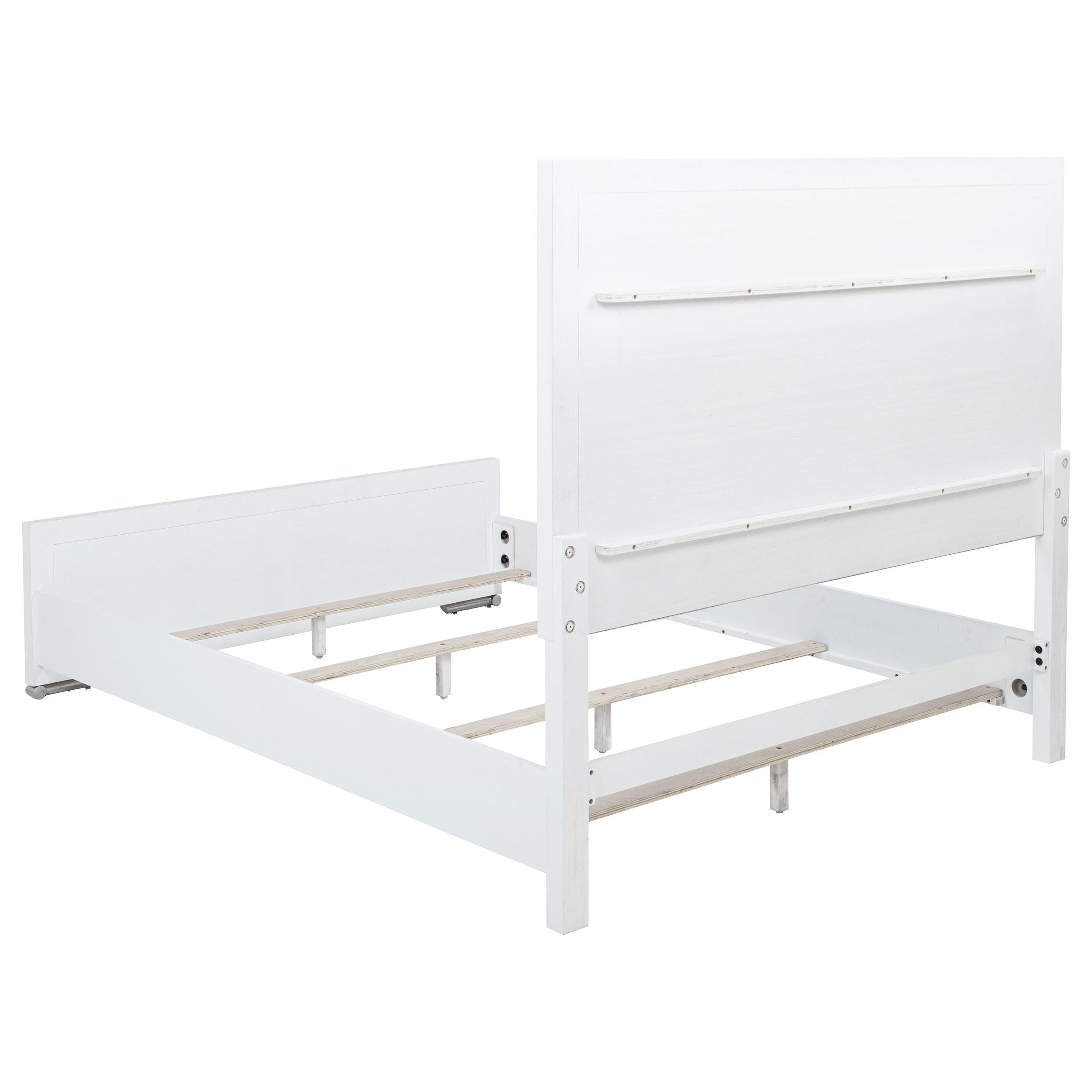 Gracemont 57-inch Queen Panel Bed Grey and White - 225071Q