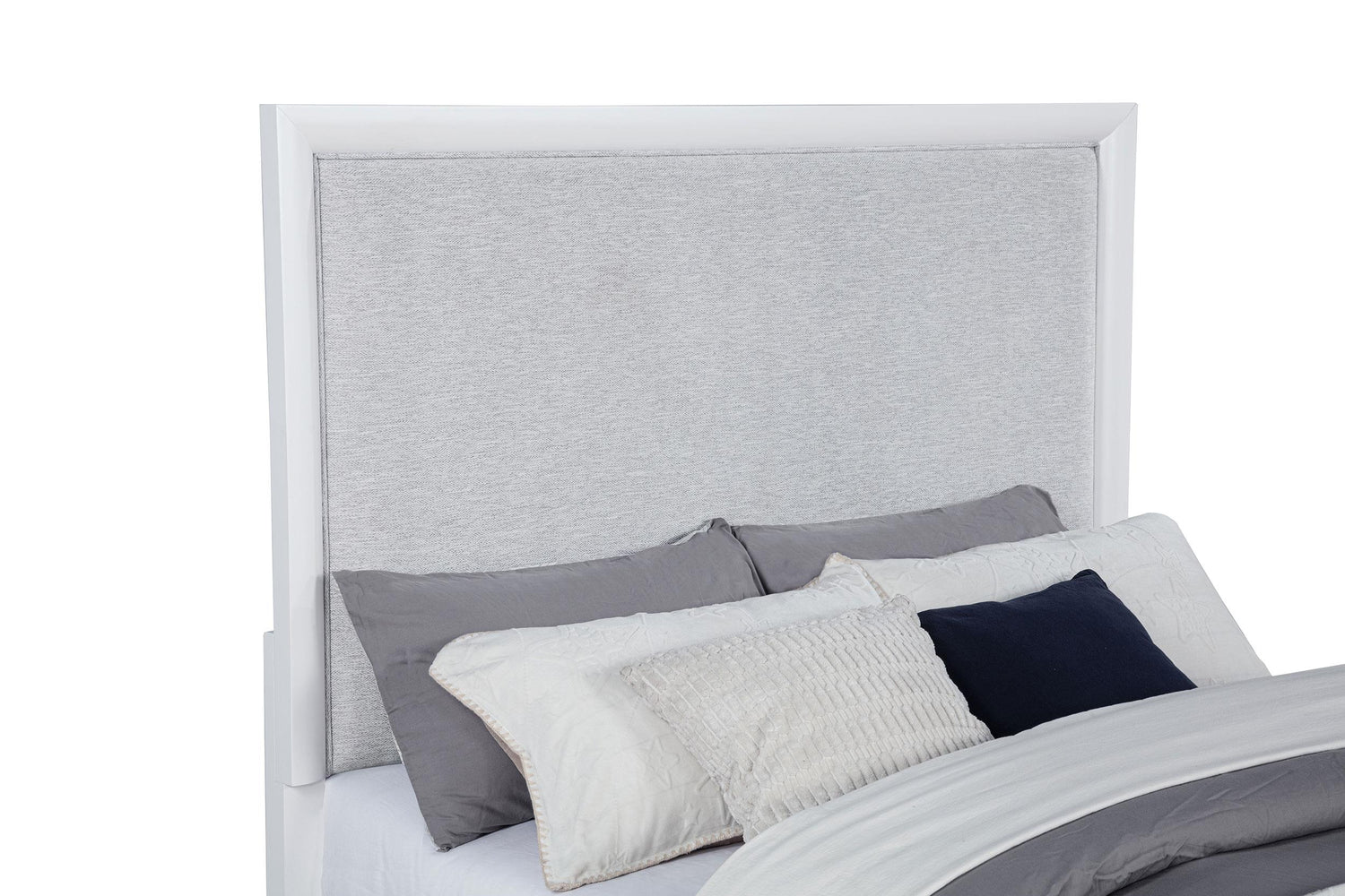 Gracemont 57-inch Queen Panel Bed Grey and White - 225071Q