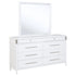Gracemont 8-drawer Bedroom Dresser with Mirror White - 225073M