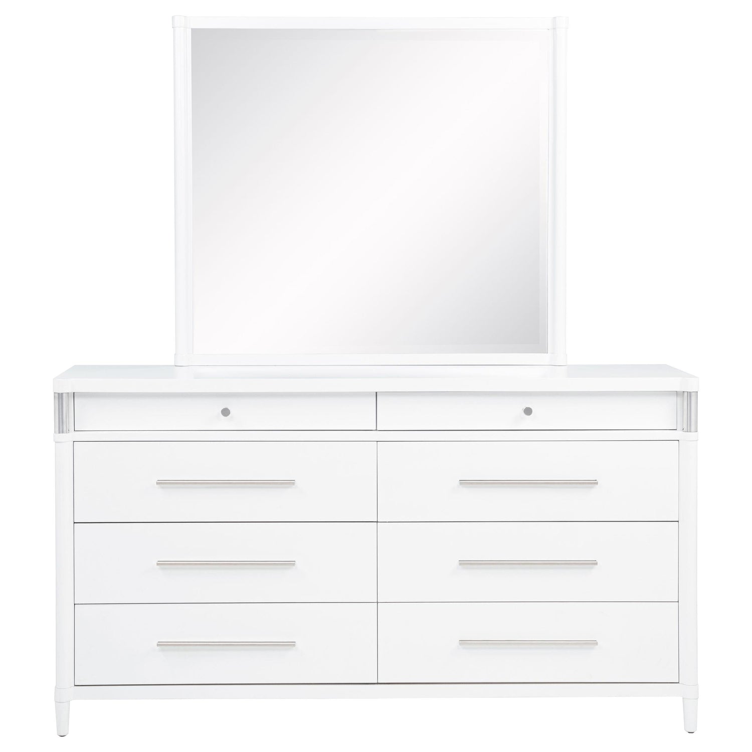 Gracemont 8-drawer Bedroom Dresser with Mirror White - 225073M