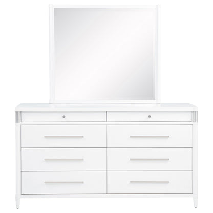 Gracemont 8-drawer Bedroom Dresser with Mirror White - 225073M