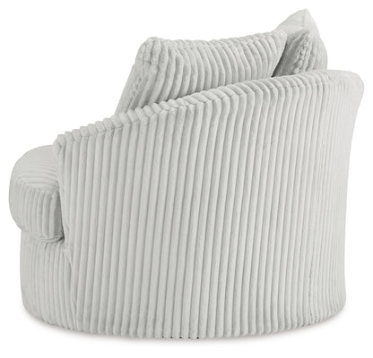 Gramwell Alloy Oversized Swivel Accent Chair - A3000724