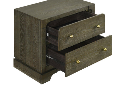 Gran Park 2-drawer Nightstand Bedside Table Dark Cocoa - 224932