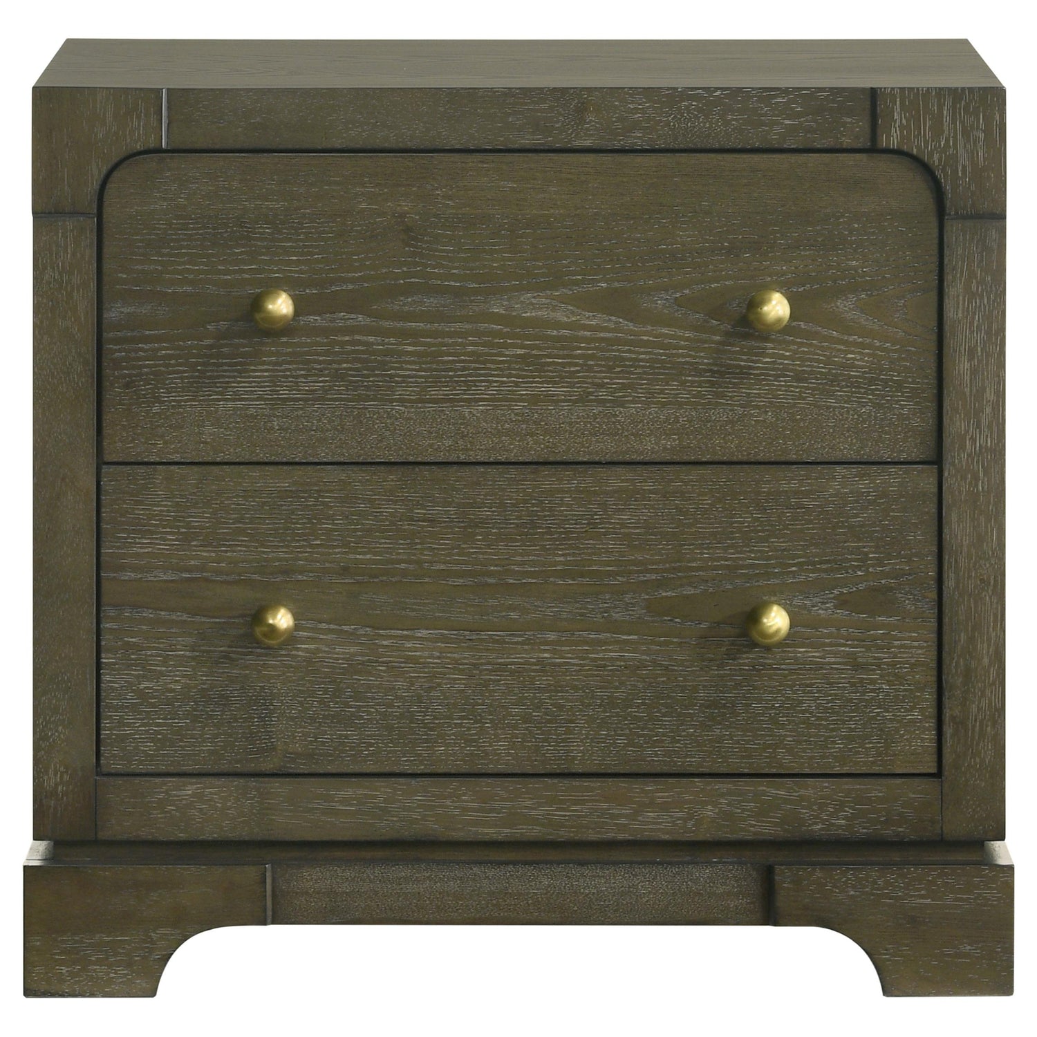 Gran Park 2-drawer Nightstand Bedside Table Dark Cocoa - 224932