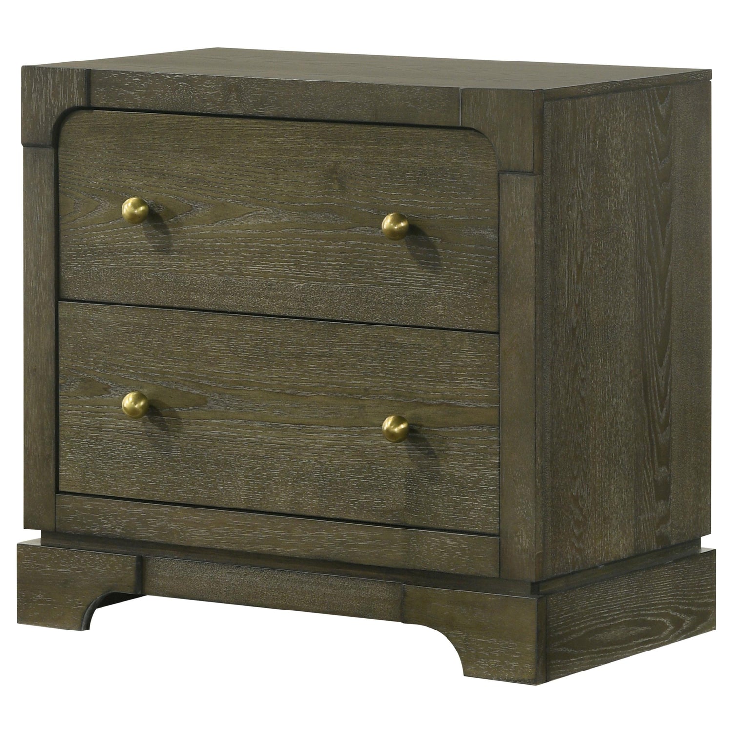 Gran Park 2-drawer Nightstand Bedside Table Dark Cocoa - 224932