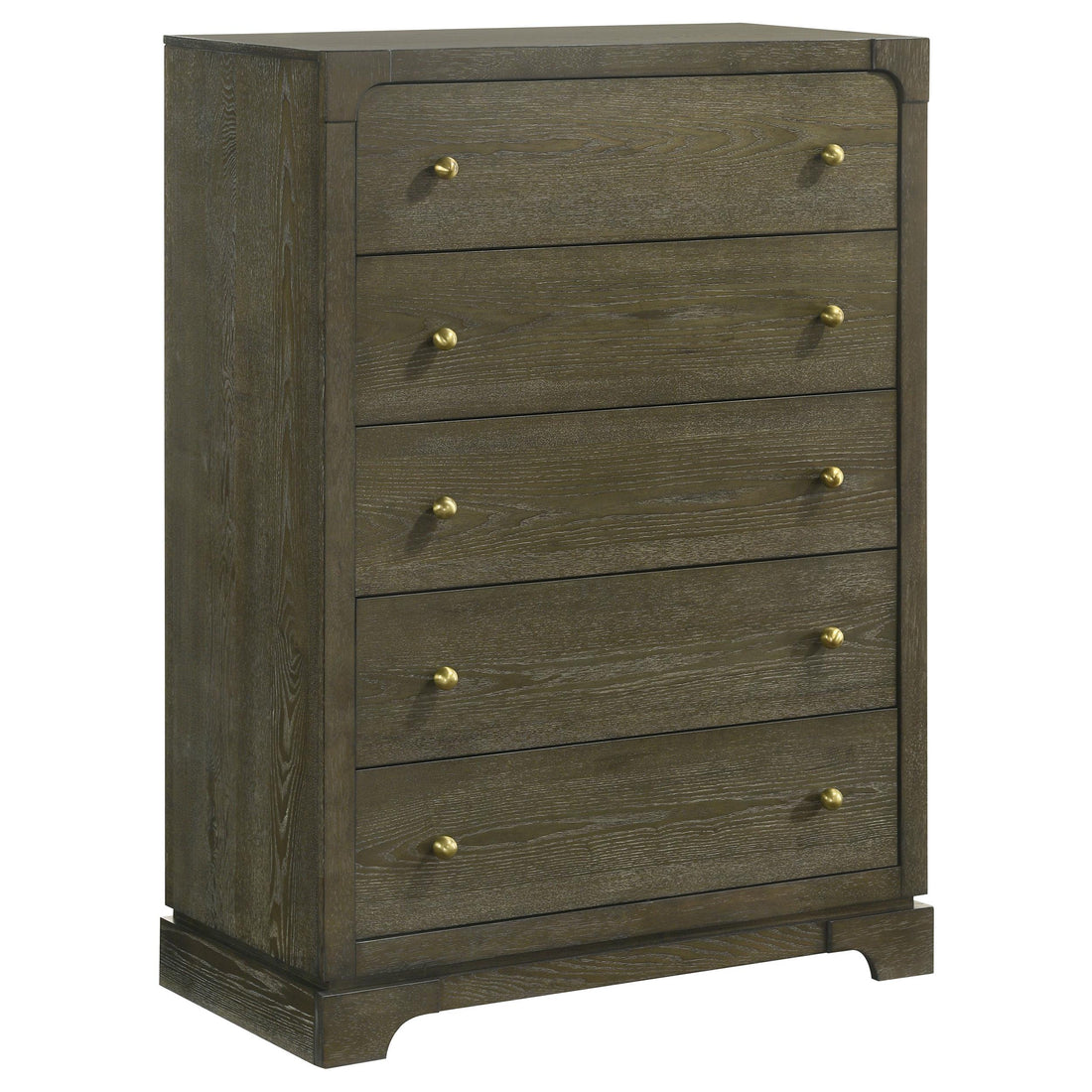 Gran Park 5-drawer Bedroom Chest of Drawers Dark Cocoa - 224935
