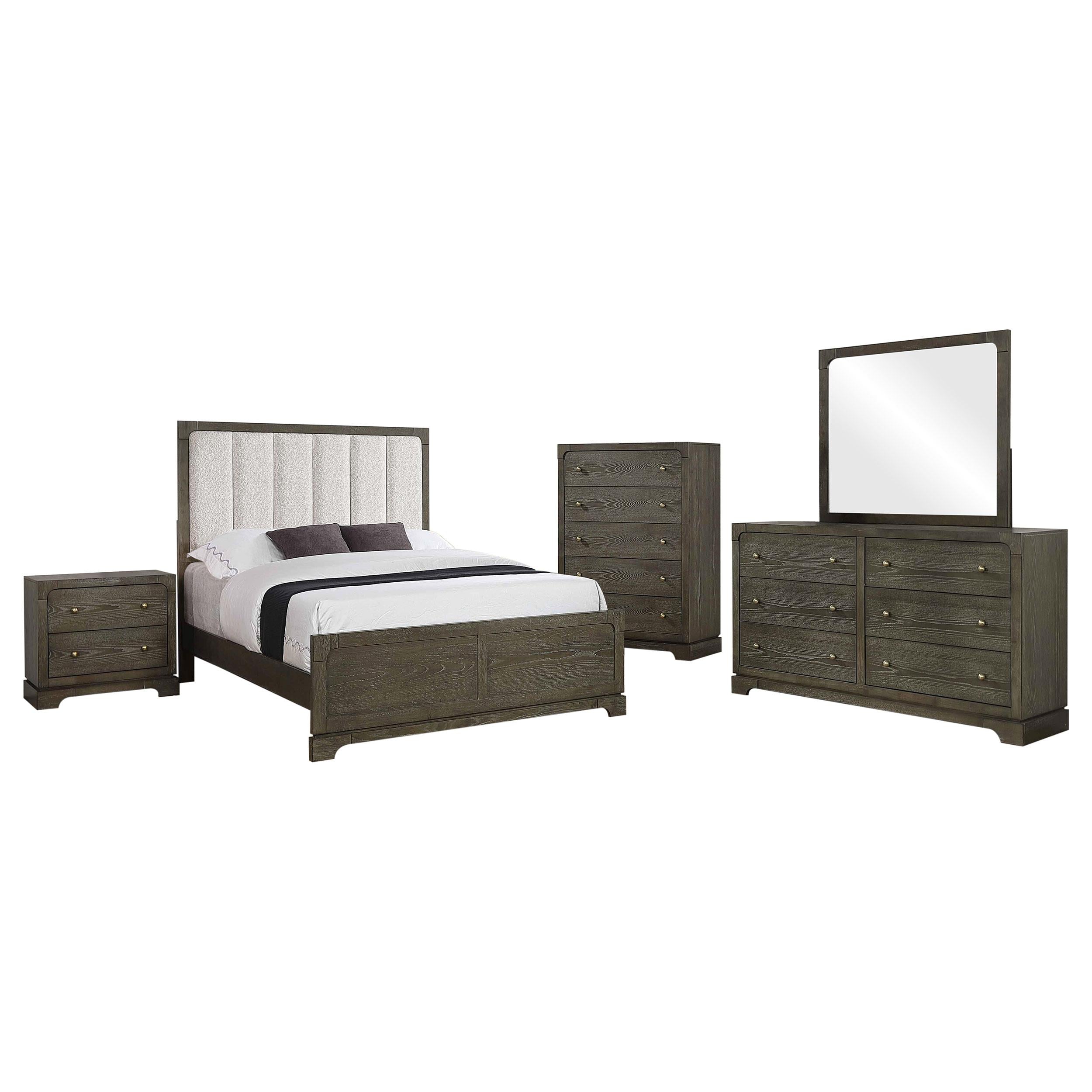 Gran Park 5-piece Eastern King Bedroom Set Dark Cocoa - 224930KE-S5