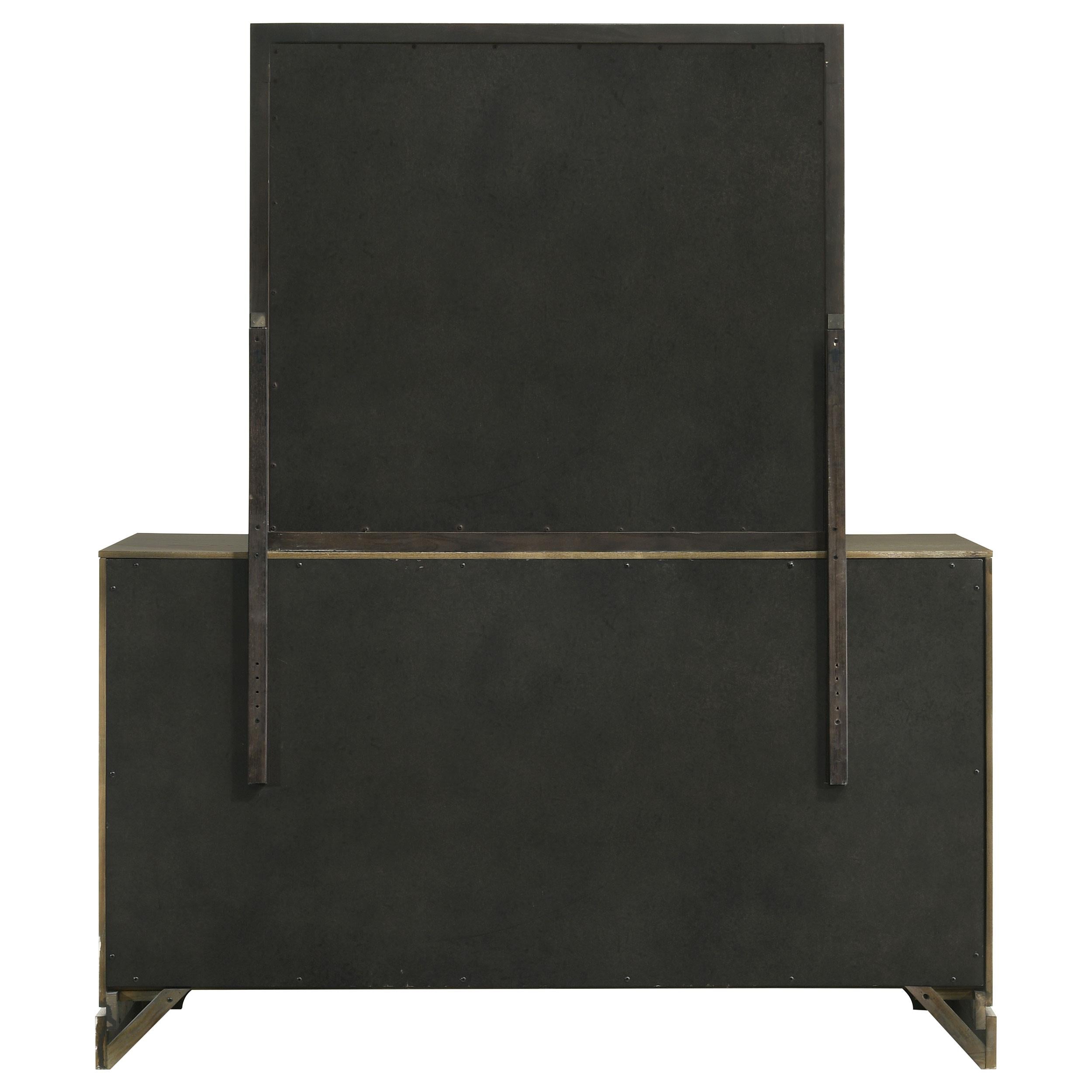Gran Park 6-drawer Dresser and Mirror Dark Cocoa - 224933M