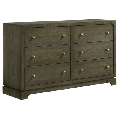 Gran Park 6-drawer Dresser Cabinet Dark Cocoa - 224933