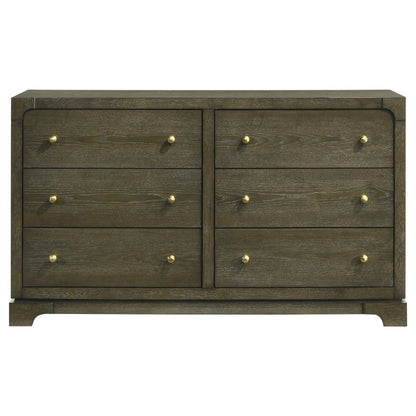 Gran Park 6-drawer Dresser Cabinet Dark Cocoa - 224933