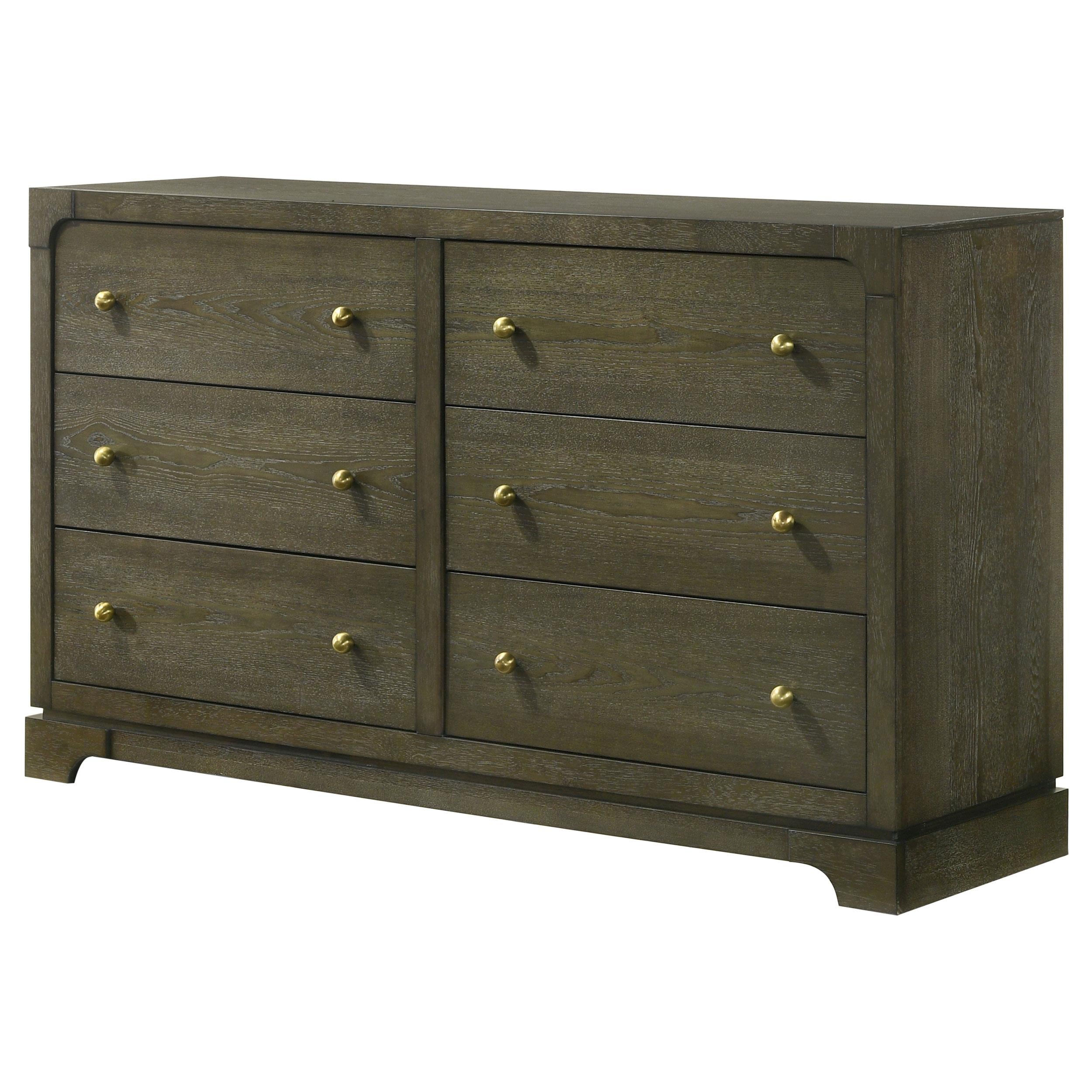 Gran Park 6-drawer Dresser Cabinet Dark Cocoa - 224933